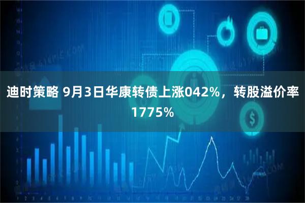迪时策略 9月3日华康转债上涨042%，转股溢价率1775%